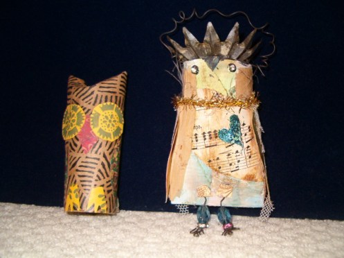 Toilet Paper Roll Owls